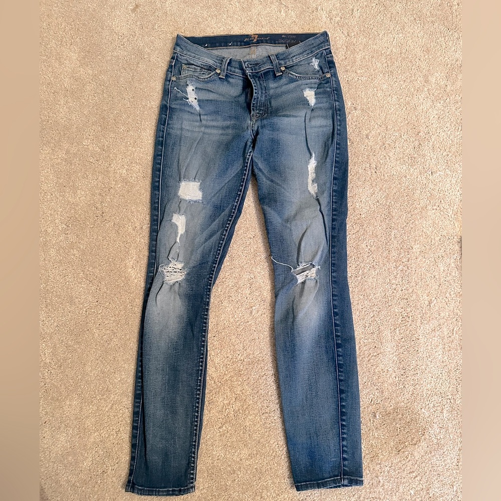 7 for All Mankind The Ankle Skinny Jean Size 27